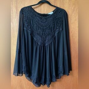 Paradiso Black Lace Women's Blouse